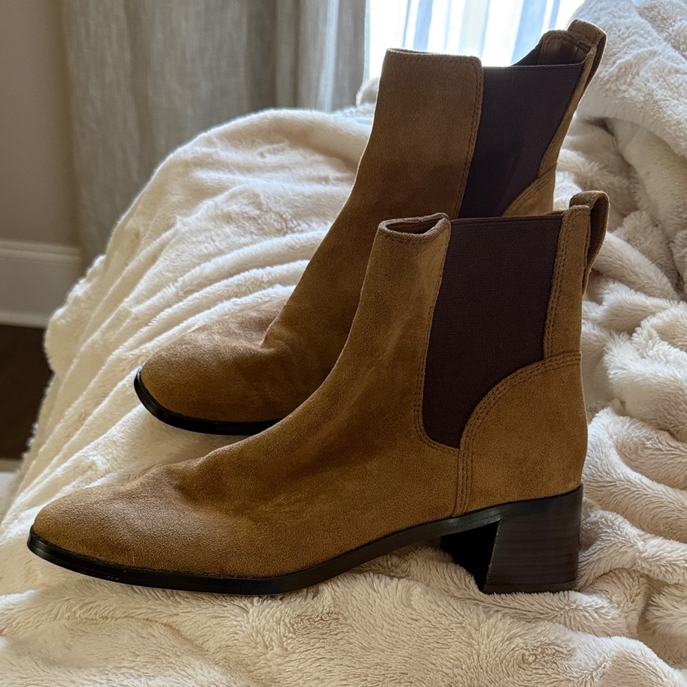 J. Crew Brown Suede Ankle Boots - Picture 3 of 9